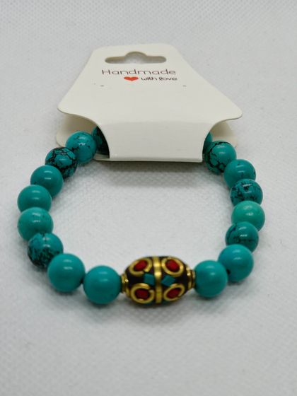 Turquoise Temptation: Dyed Magnesite Beaded Bracelets